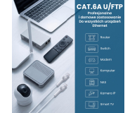ExtraLink Kat.6A U/FTP 3m 1Gbps Patchcord LAN miedź skrętka kątowy - 1543784 - zdjęcie 11